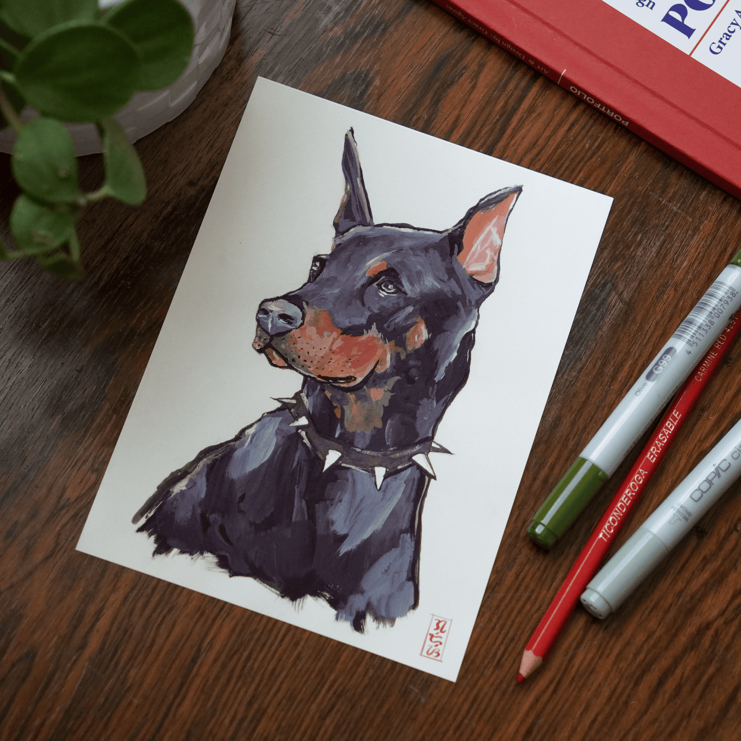 Doberman Print