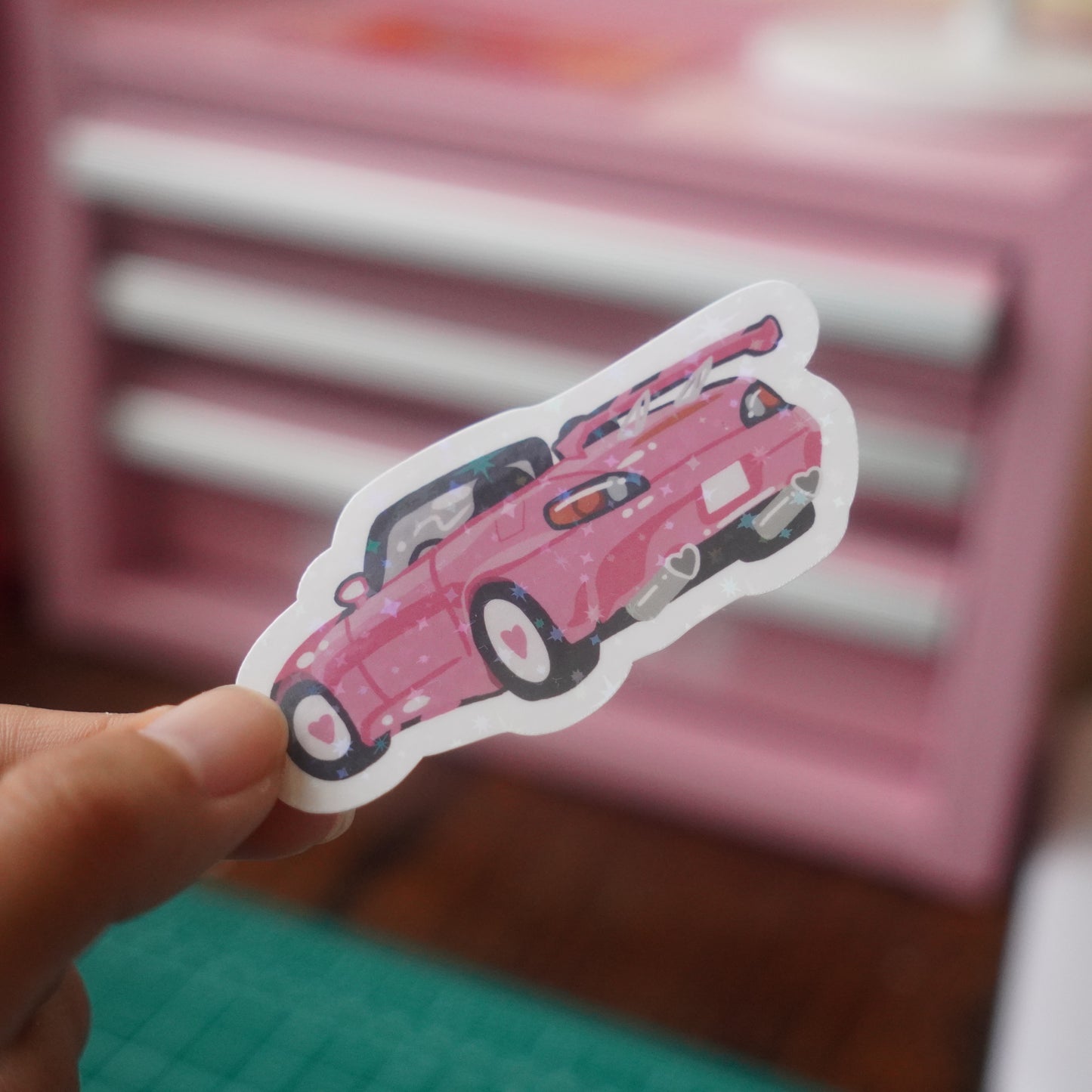 Pink S2K Vinyl Sticker