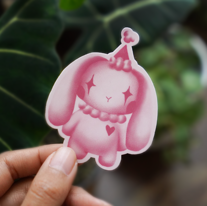 Bunny Vinyl Sticker